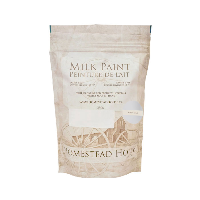Grey silk milk paint